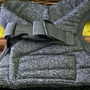 Gray Textured Harness with Buckle